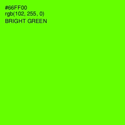 #66FF00 - Bright Green Color Image